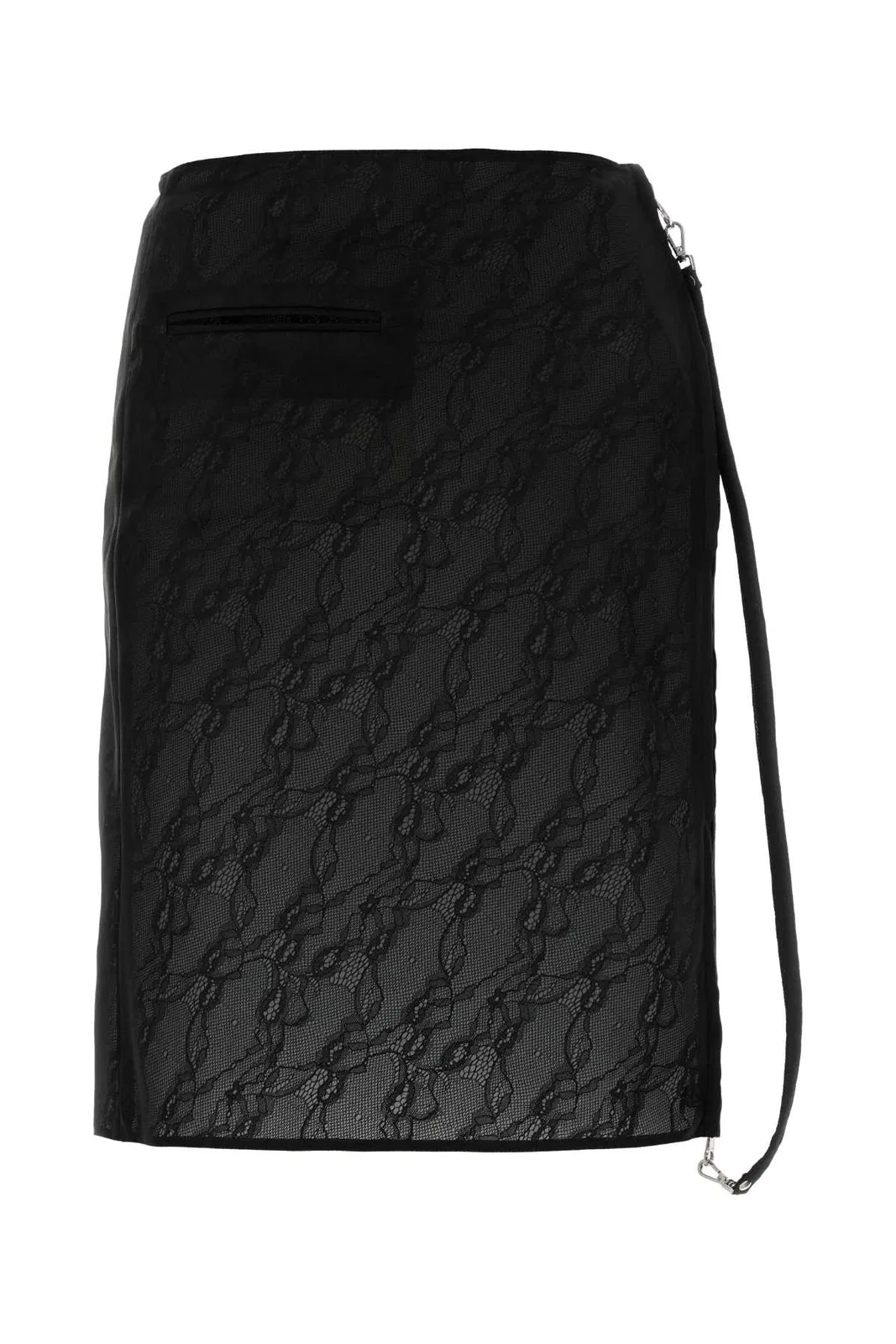 Courreges Zipped Lace Skirt