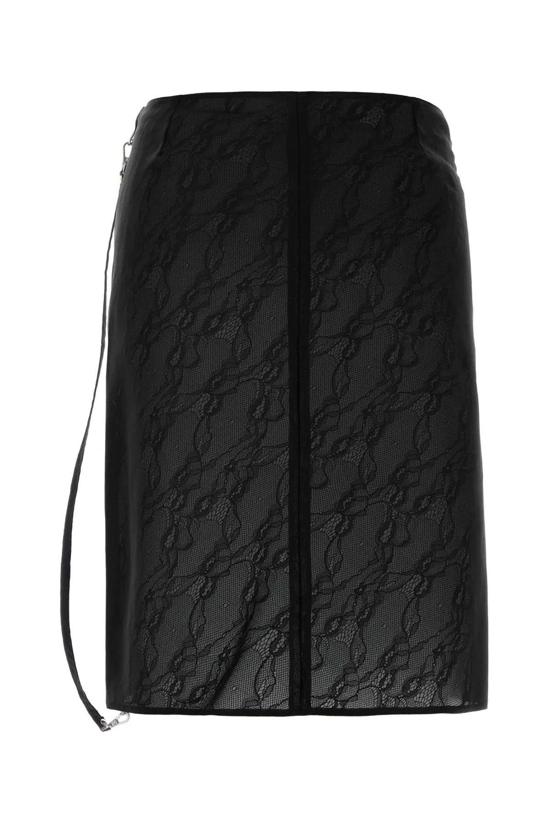 Courreges Zipped Lace Skirt