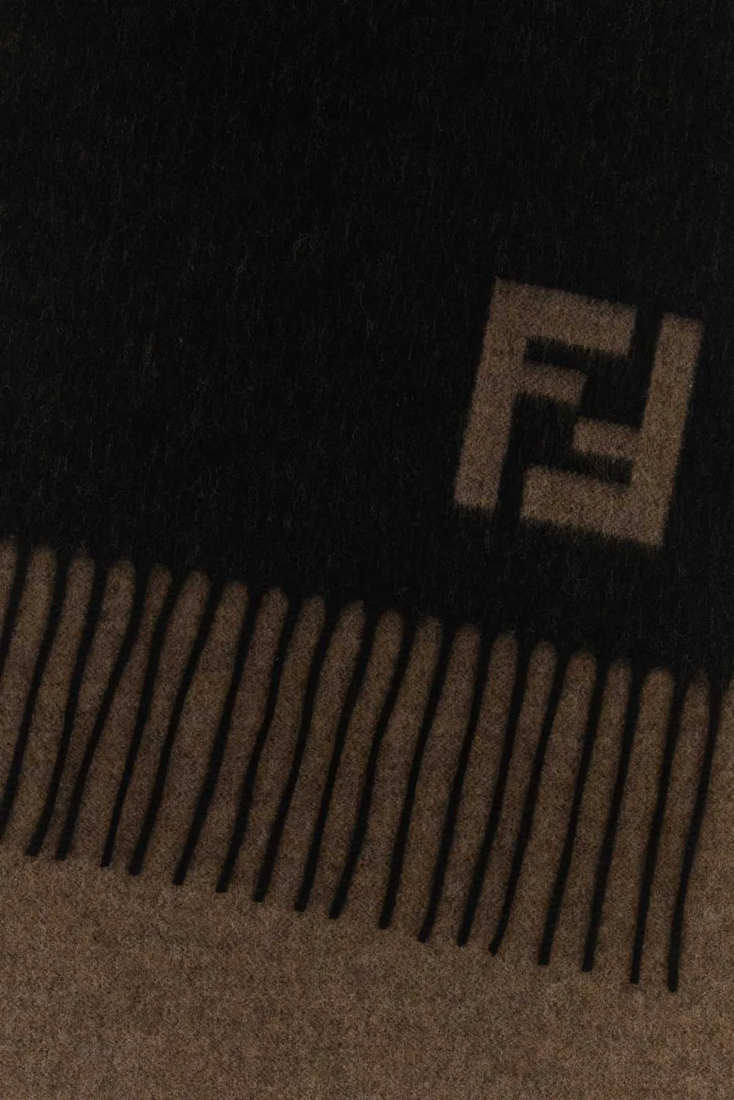 Fendi Sciarpa In Cashmere Con Logo Ff Double F