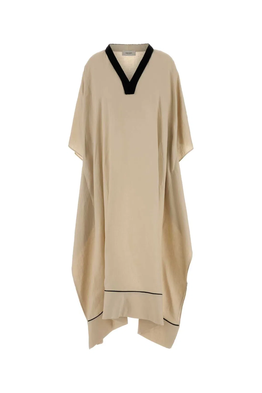 Agnona V-Neck Kaftan Dress
