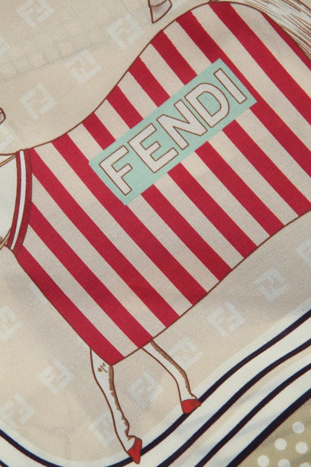 Fendi Kids Foulard 60X60 Cavalli All Ov
