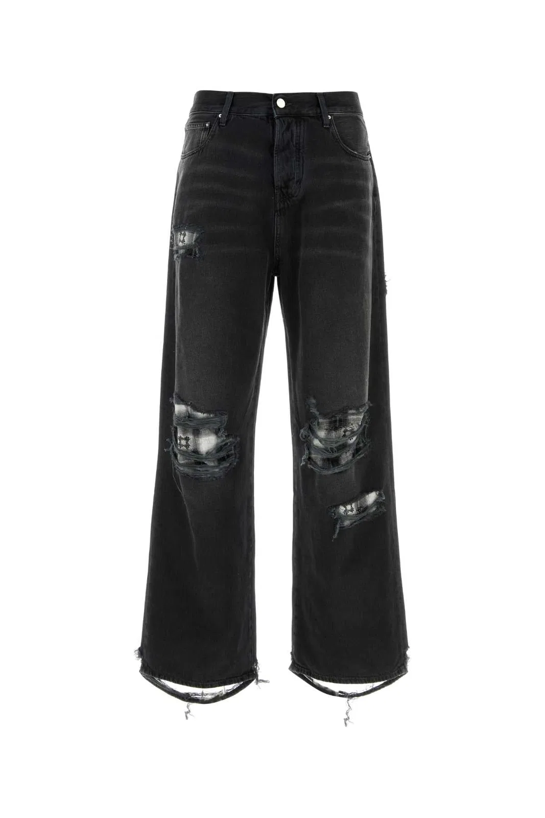 Amiri Flannel Repair Baggy Jean