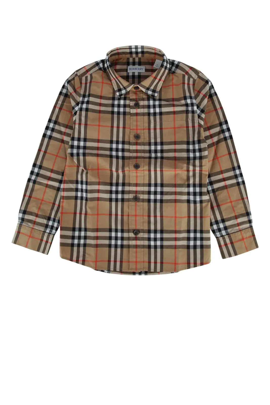 Burberry Jr C:kb5 Owen Ls Chk E:170626:b9368