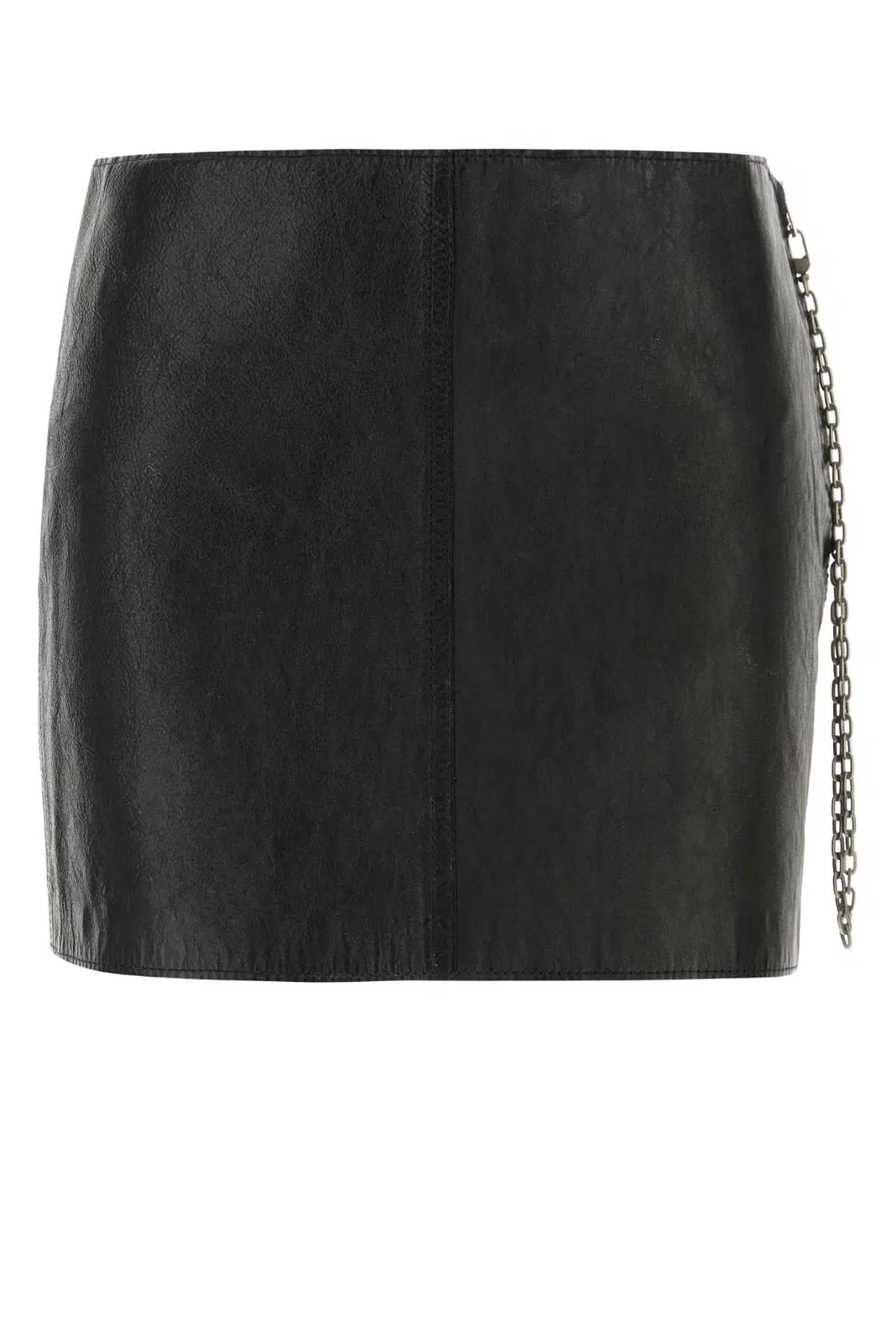 Alexander Wang Low-Rise Leather Mini Skirt
