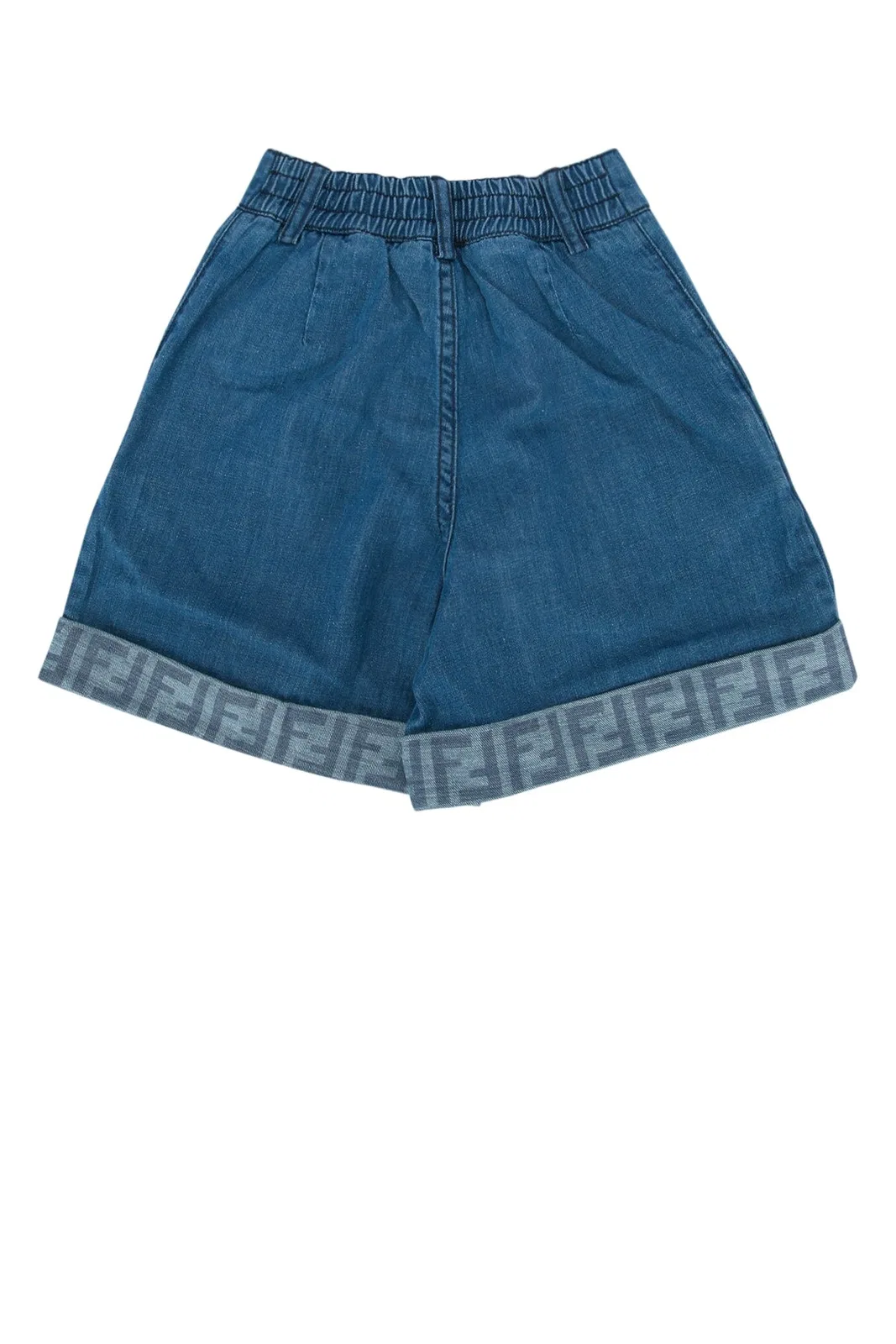 Fendi Kids Short Denim Dark Blu