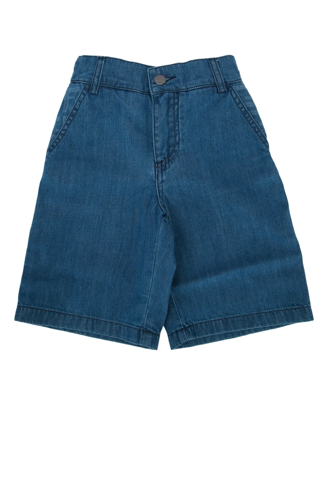 Fendi Kids Bermuda Denim Dark Blu