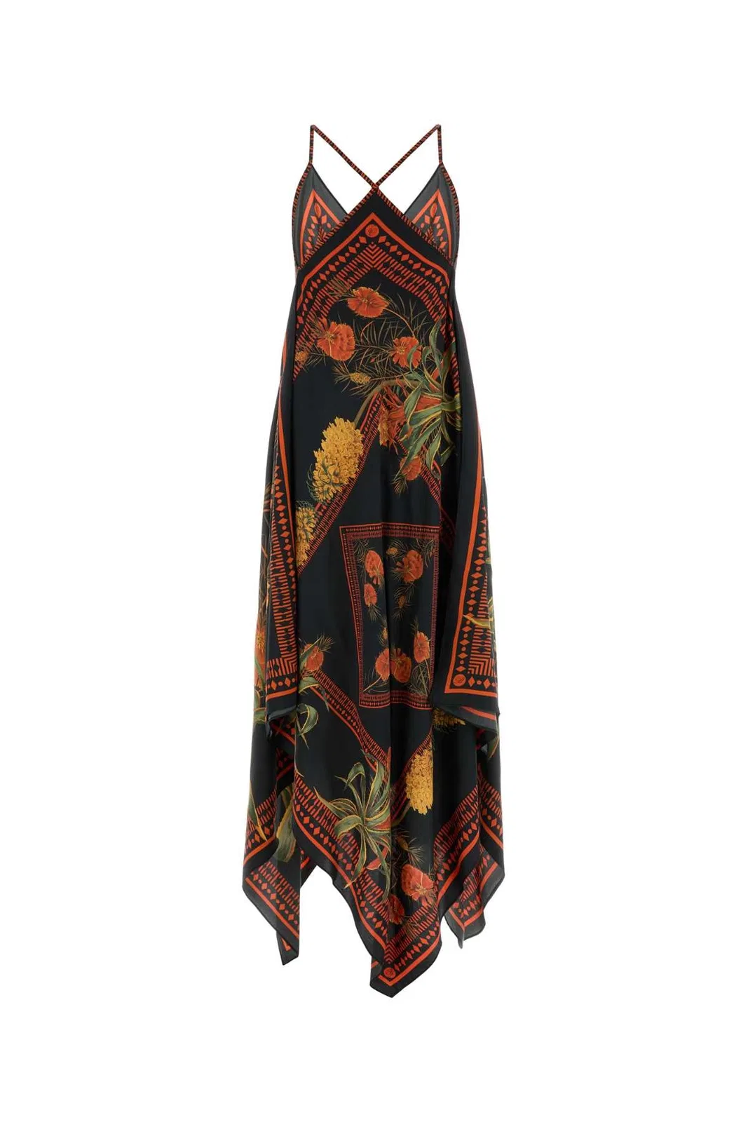 Blumarine 2A756a Print Twill Dress