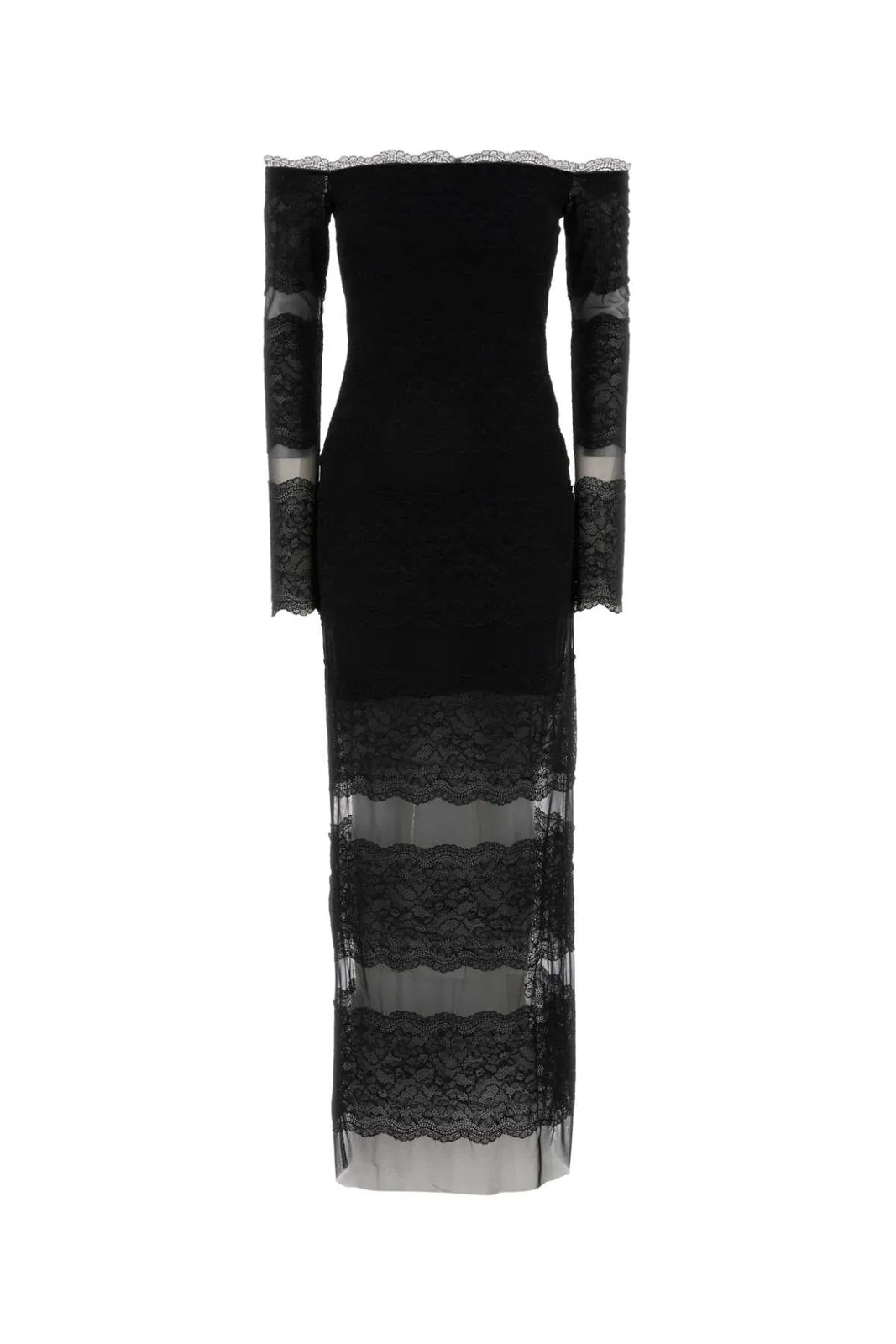 Blumarine 2A760a Net Dress W/Lace