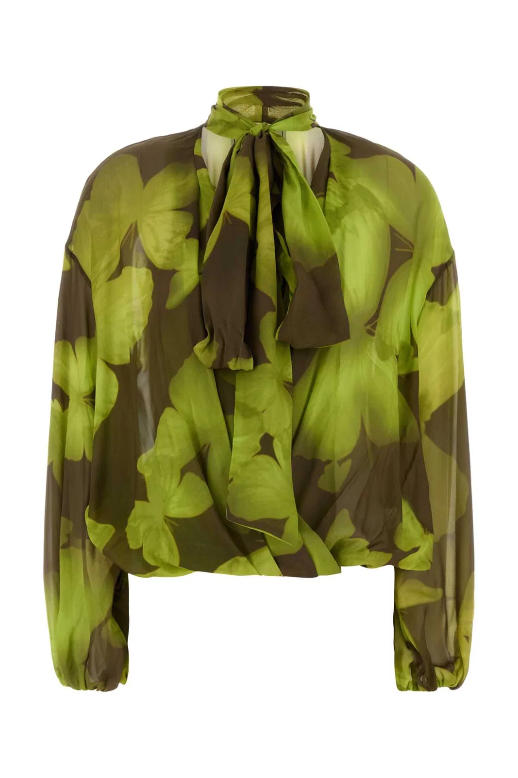 Blumarine 4C269a Print Georgette Top