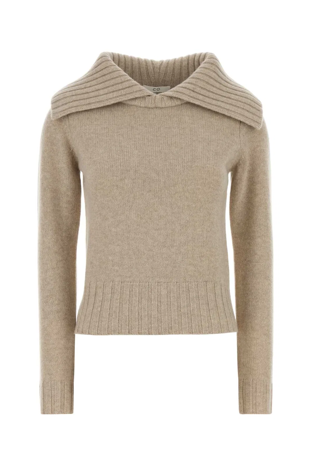 Co Ribbed Collared Sweater