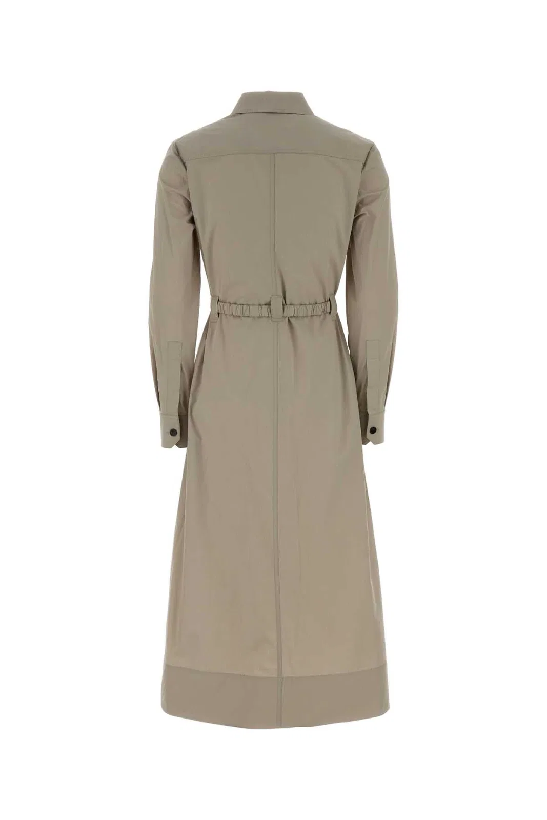 Tory Burch Dress Beige Con Cintura Manica Lunga