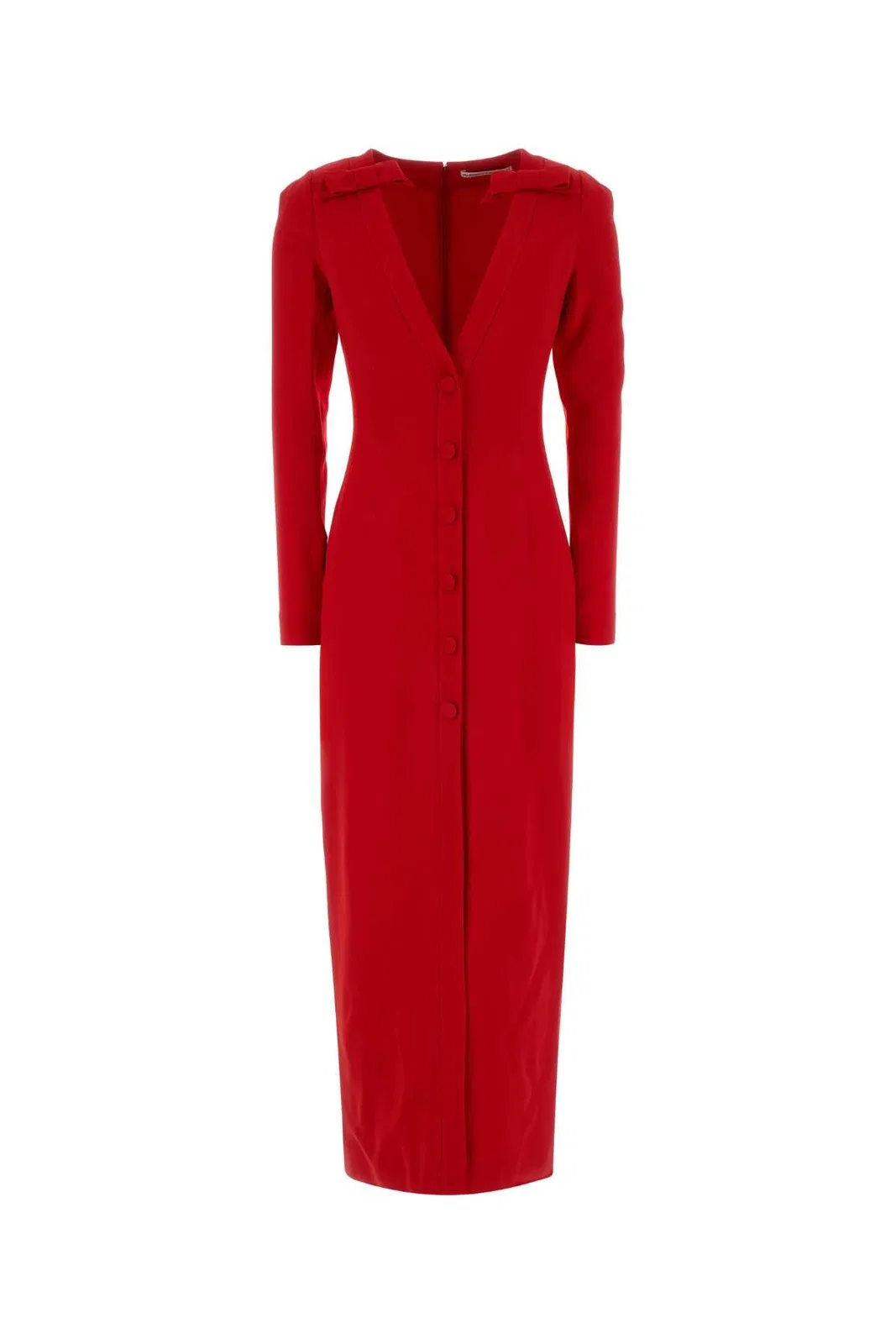 Alessandra Rich Cady Evening Dress With Deep ''V'' Neckl