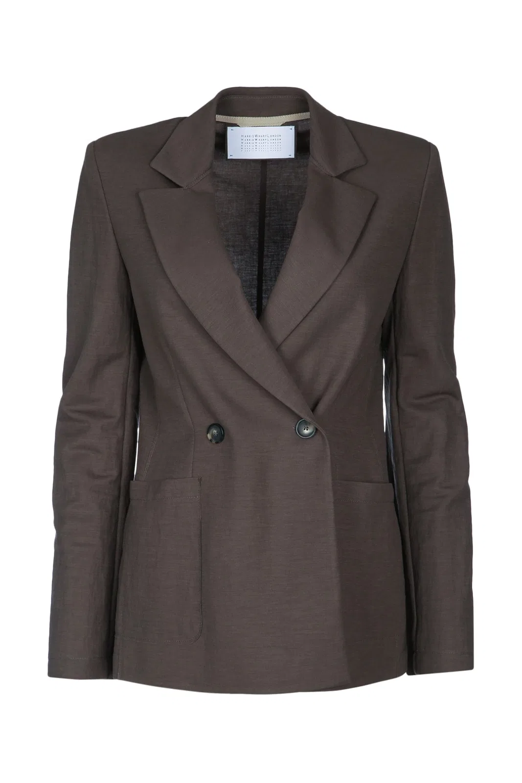 Harris Wharf London Women D.b. Blazer With Shoulder Pads Ray