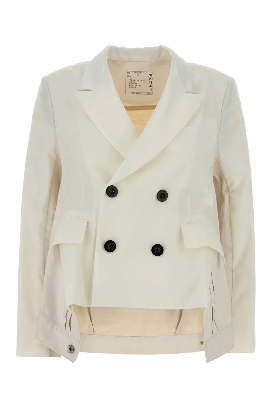 Sacai Wool Suiting X Denim Jacket