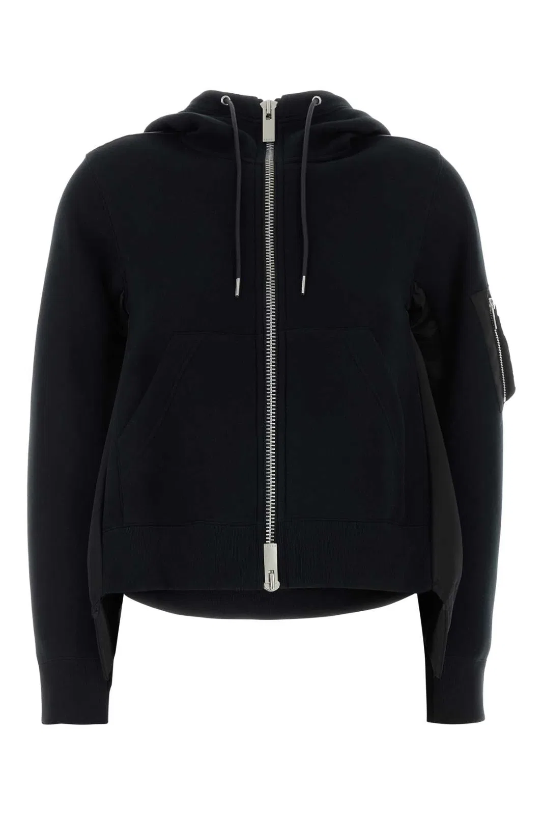 Sacai Sponge Sweat X Nylon Twill Hoodie