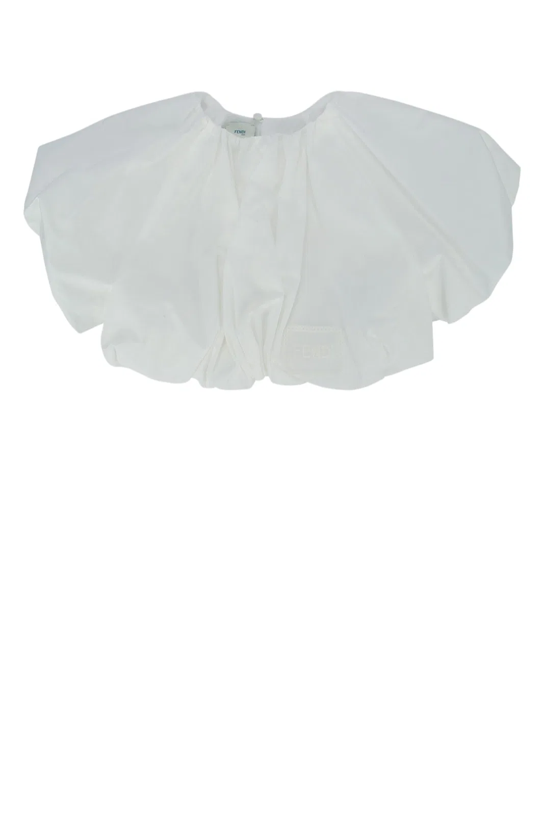Fendi Kids Top Popeline Gesso