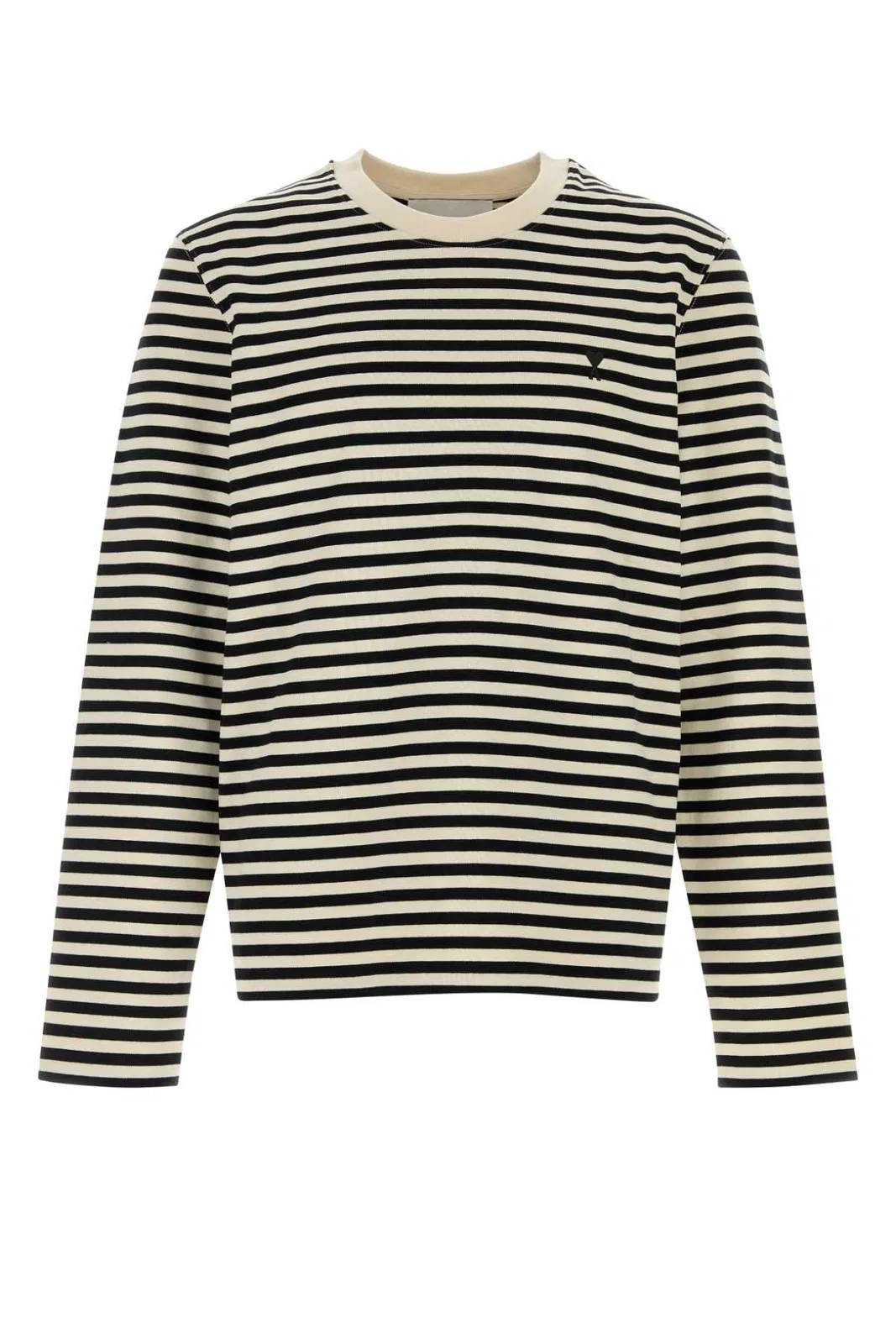 Ami Longsleevesstripedtshirtwithblackamideco