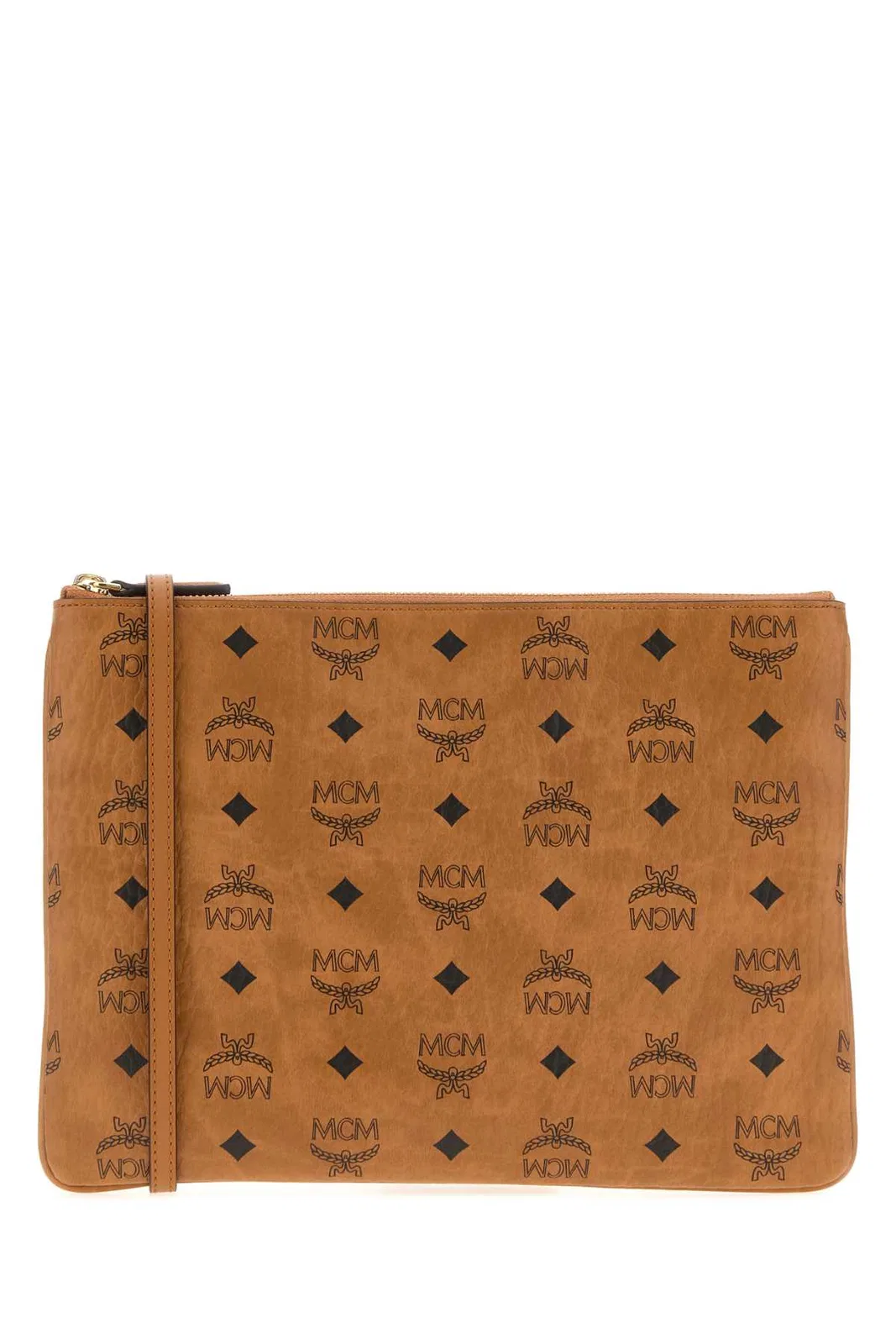 MCM Aren Visetos Flat Pouch W. Strap Med Co