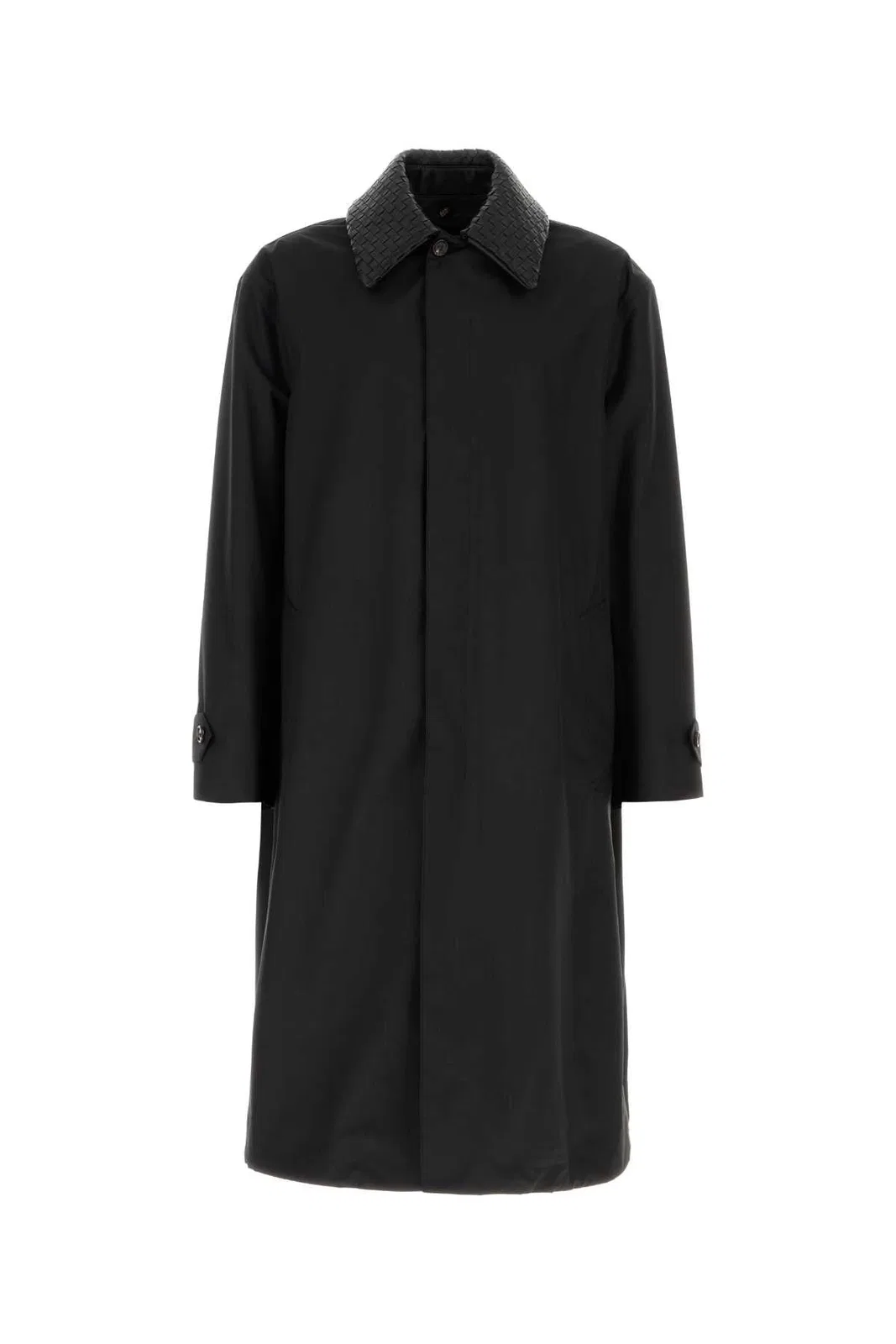 Bottega Veneta Trench Coat Lana Tecnica Collo Intreccio