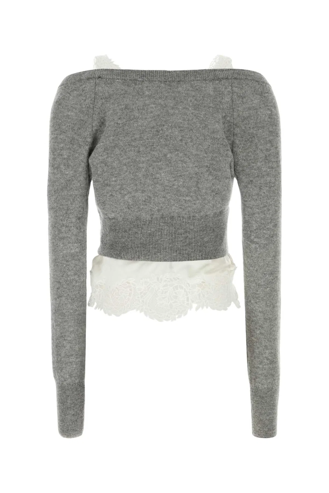 Ermanno Scervino Cardigan Con Pizzo