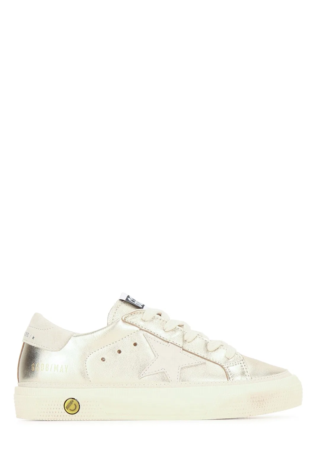 Golden Goose Kids May Laminated Upper Suede Star And 