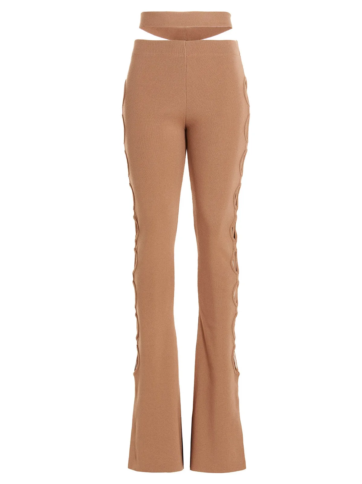 Andreādamo Cut Out Pants With Lacing