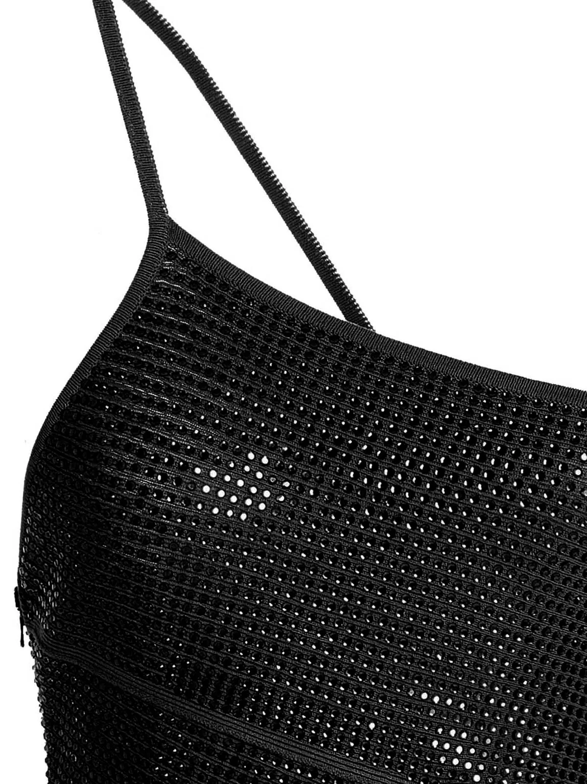Andreādamo Sequin One Shoulder Dress