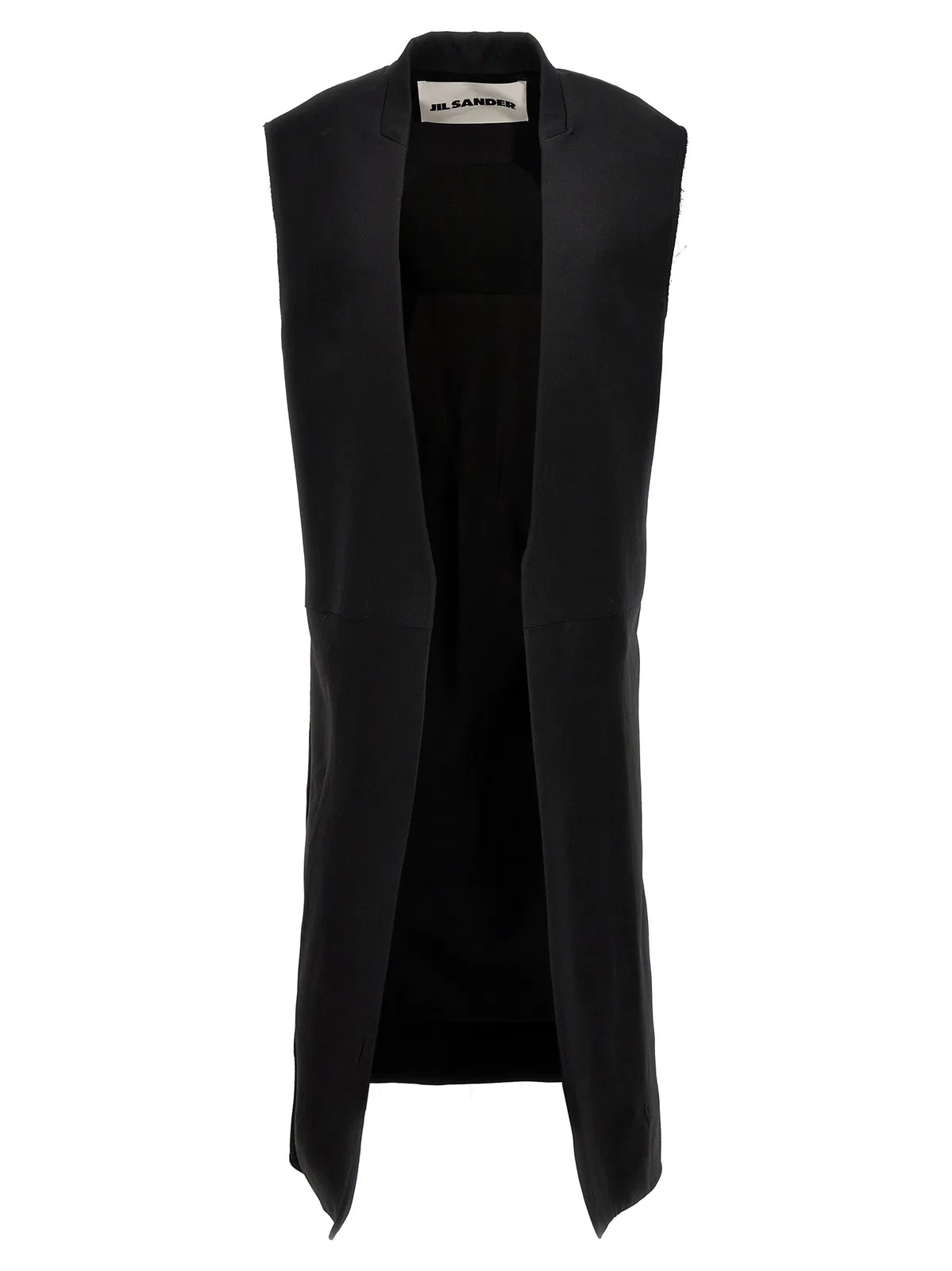 Jil Sander Two-Material Long Vest
