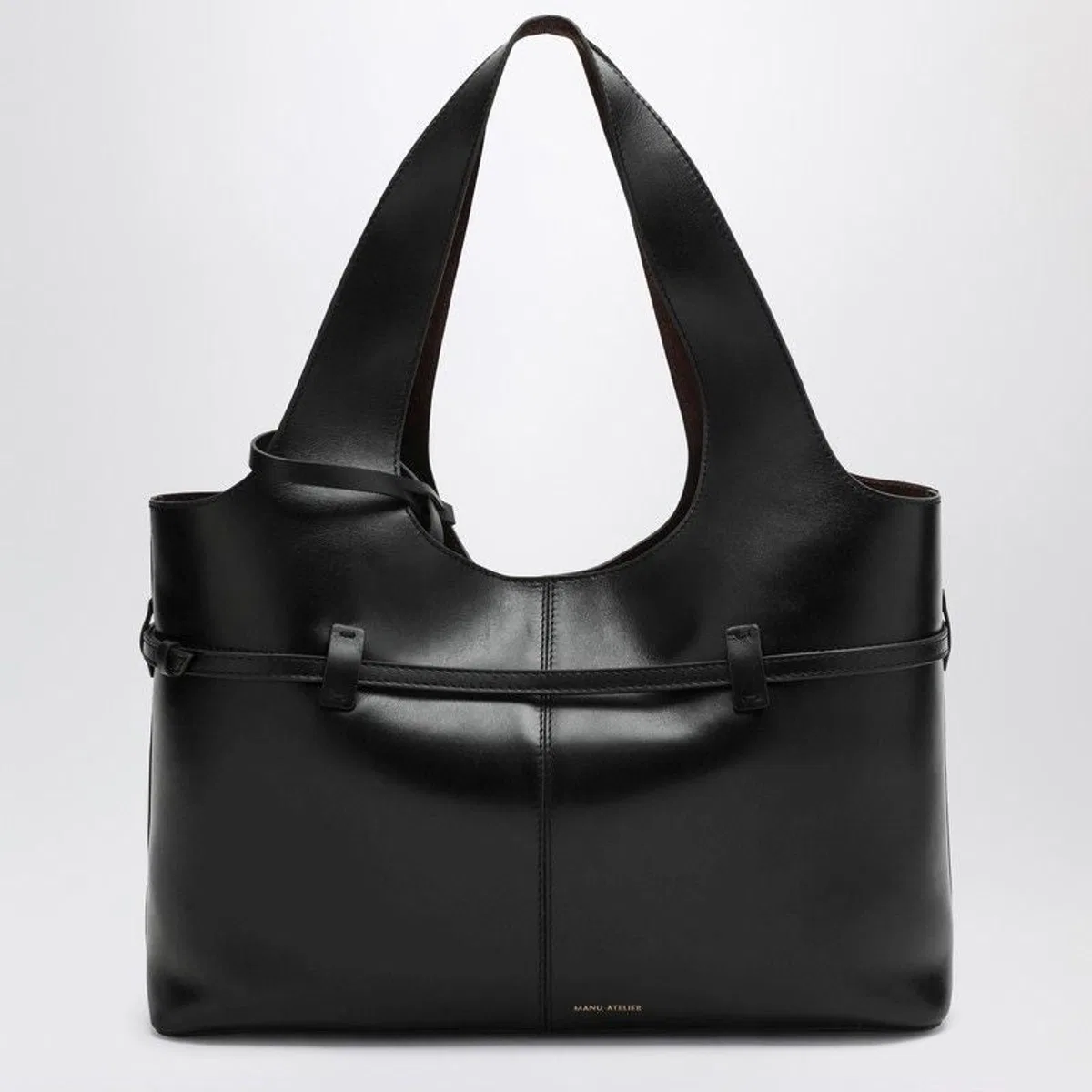 Manu Atelier Black Cambon Cabas Bag