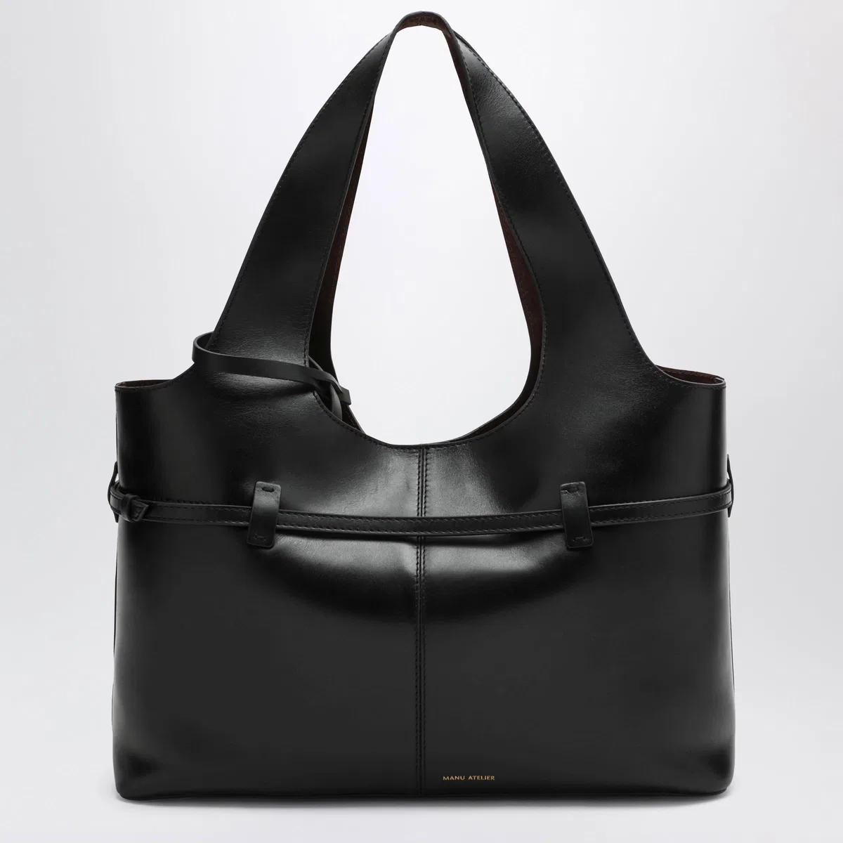 Manu Atelier Black Cambon Cabas Bag