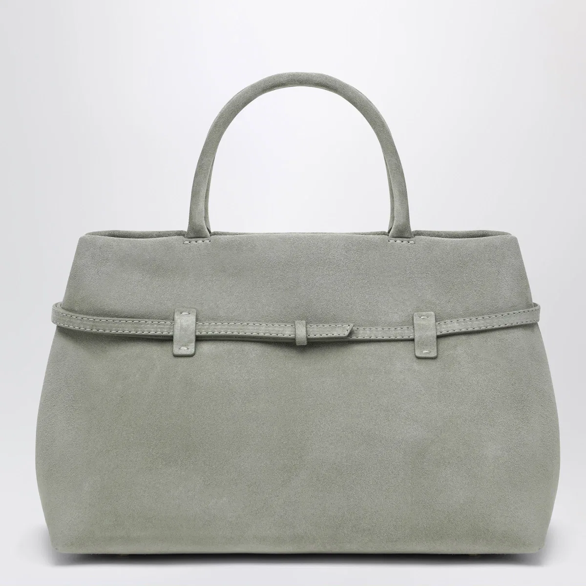 Manu Atelier Le Cambon 35 Bag In Pepe Green Suede