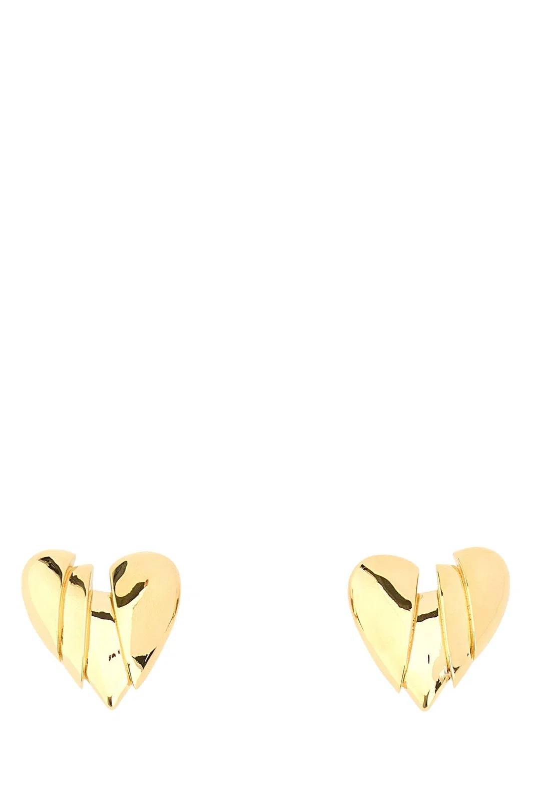 Amina Muaddi Heartbreaker Earring Gold Base
