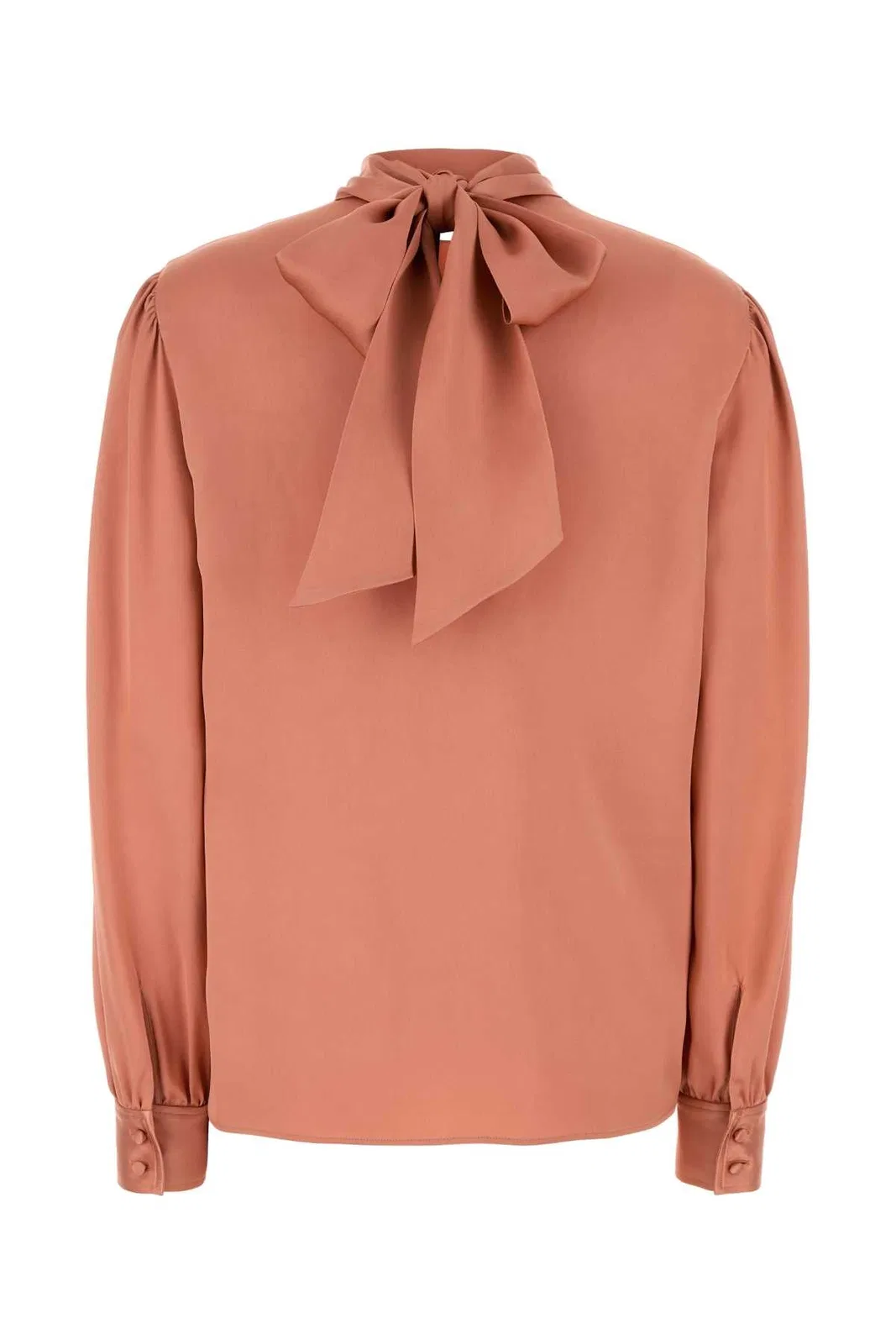 Tom Ford Fluid Double Silk Satin Long Sleev
