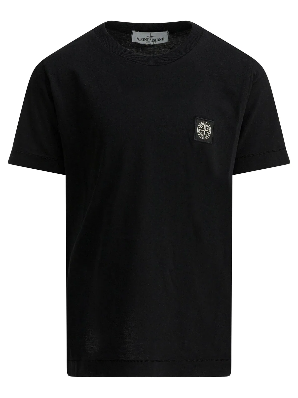 Stone Island Kids Black Cotton T-Shirt
