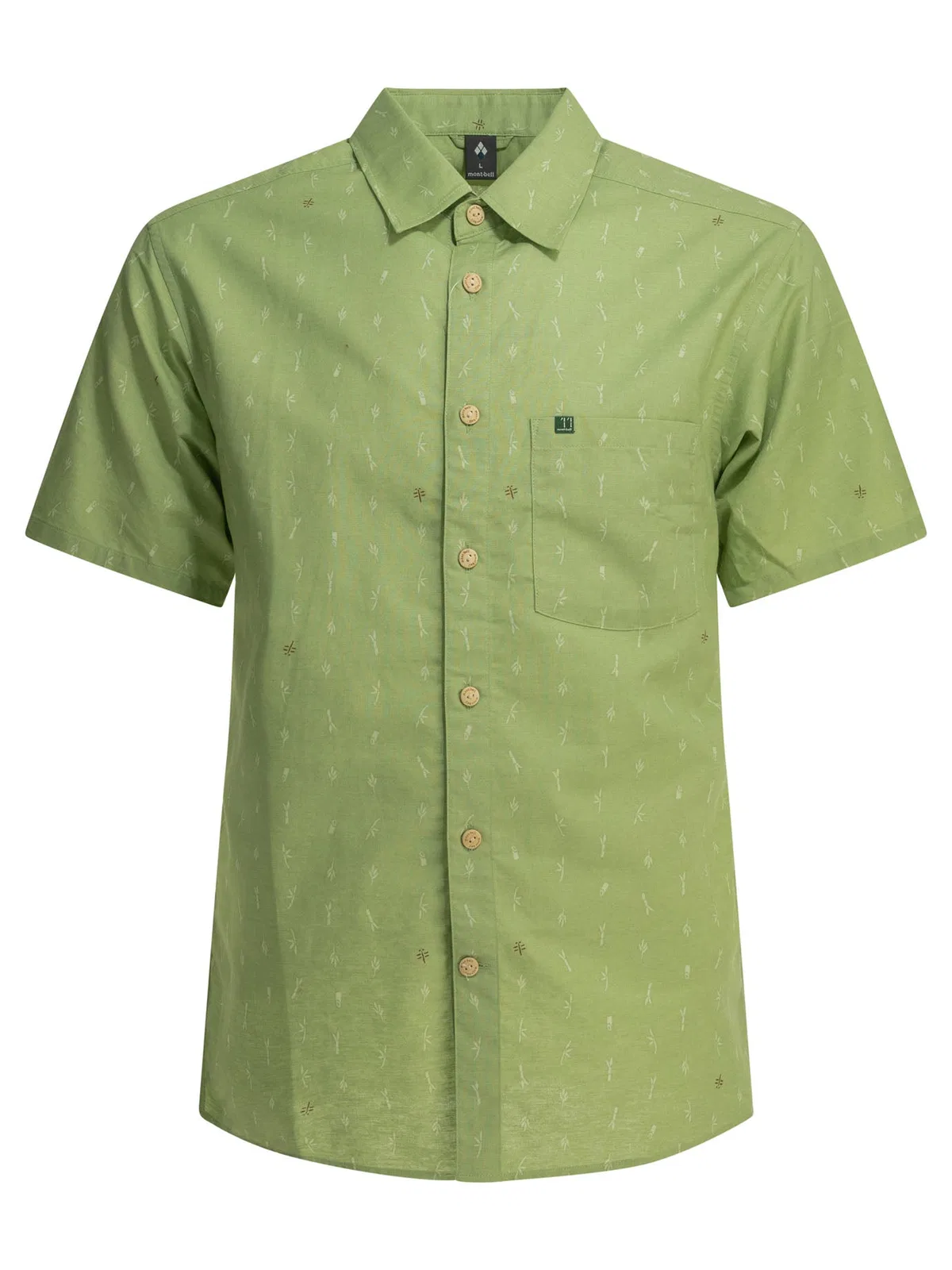 Montbell Green Cotton Bamboo Shirt