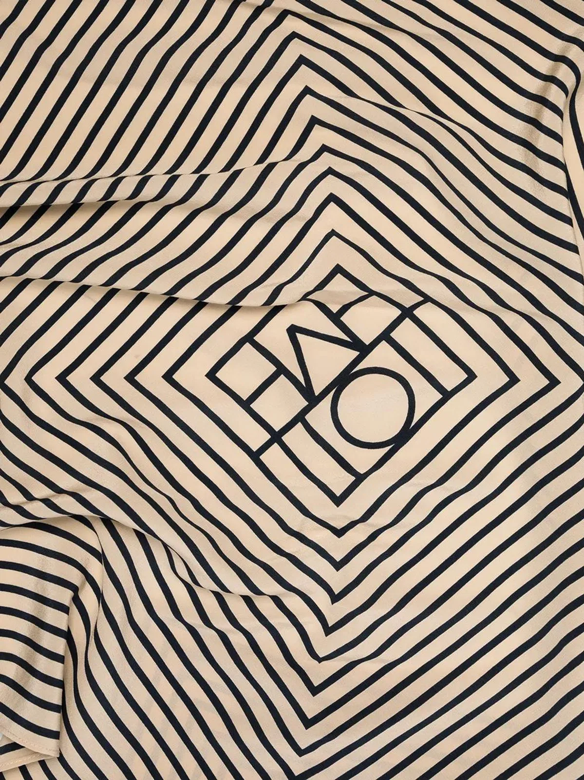 Toteme Signature Monogram Silk Scarf Scarf