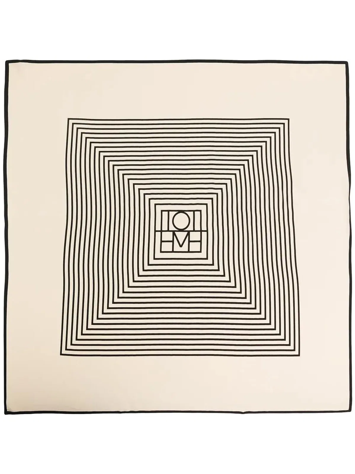 Toteme Centered Monogram Scarf
