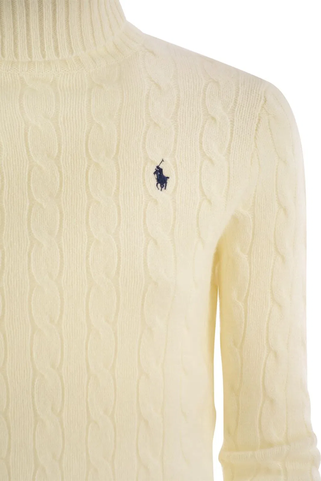 Polo Ralph Lauren Wool And Cashmere Cable-Knit Turtleneck 