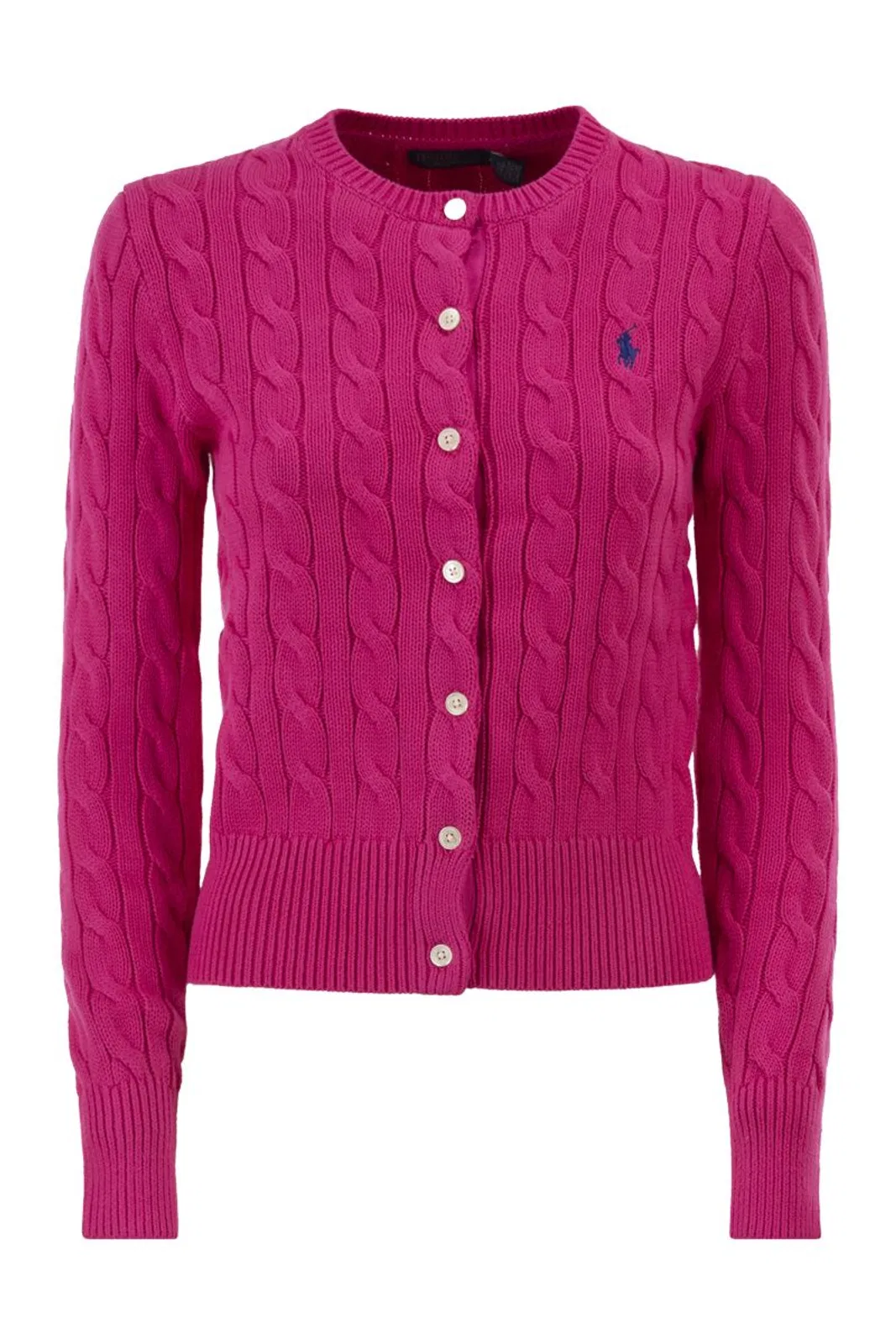 Polo Ralph Lauren Cable Knit Cotton Crew Neck Cardigan