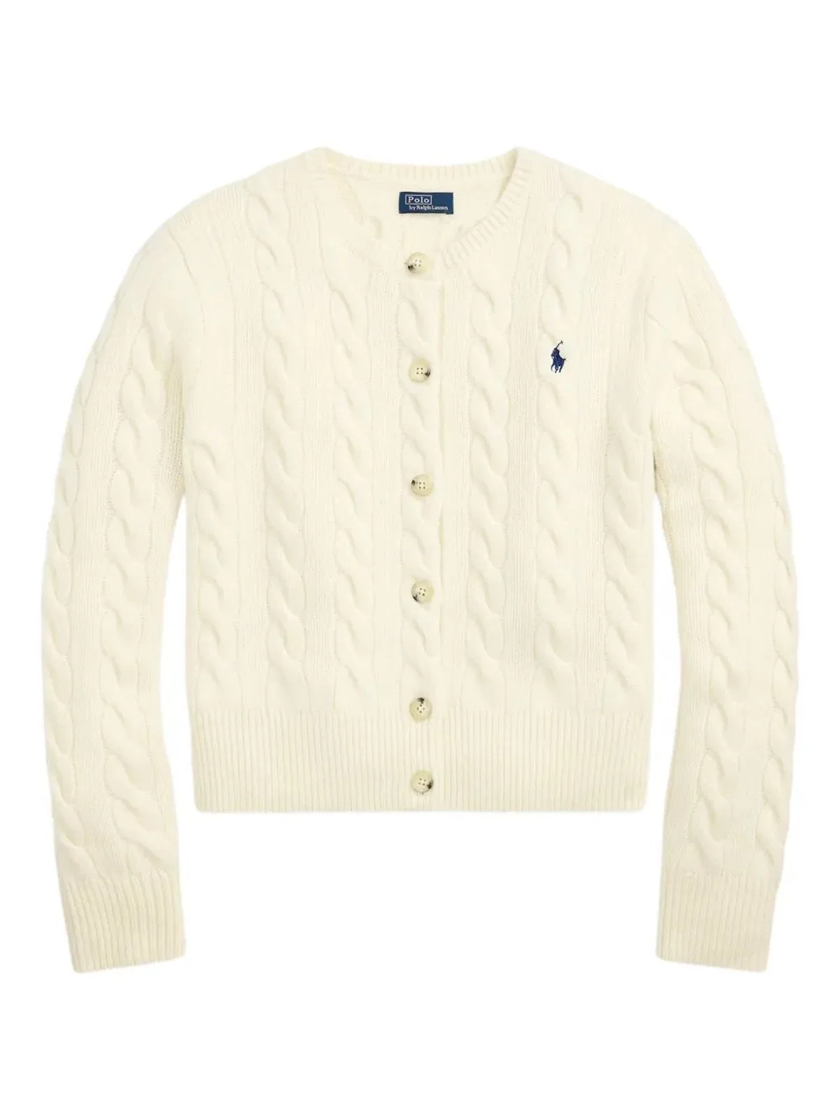 Polo Ralph Lauren Wool And Cashmere Cable Knit Cardigan