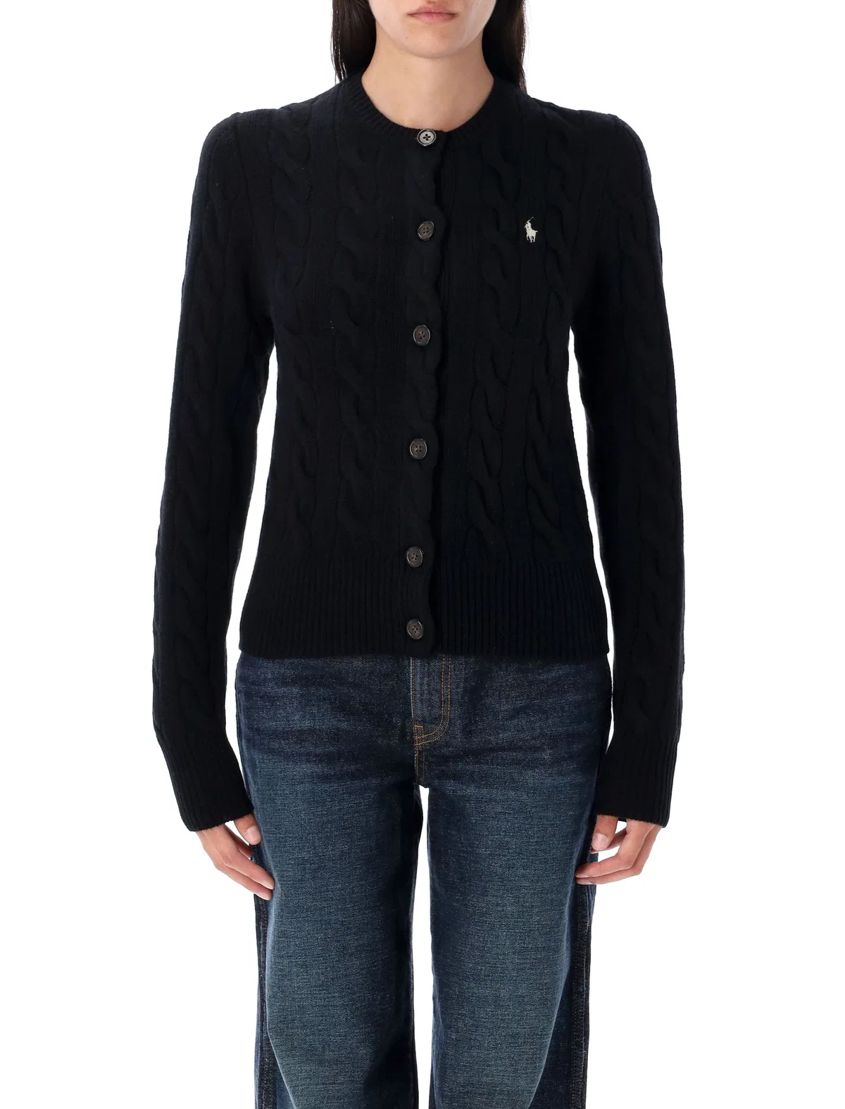 Polo Ralph Lauren Wool And Cashmere Cable Knit Cardigan