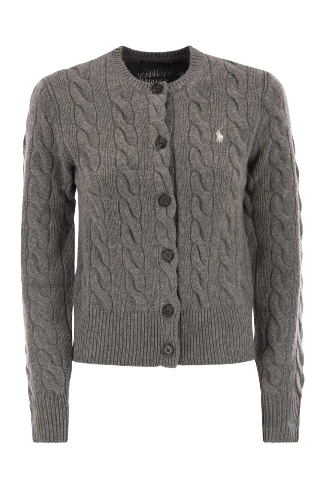 Polo Ralph Lauren Wool And Cashmere Cable Knit Cardigan