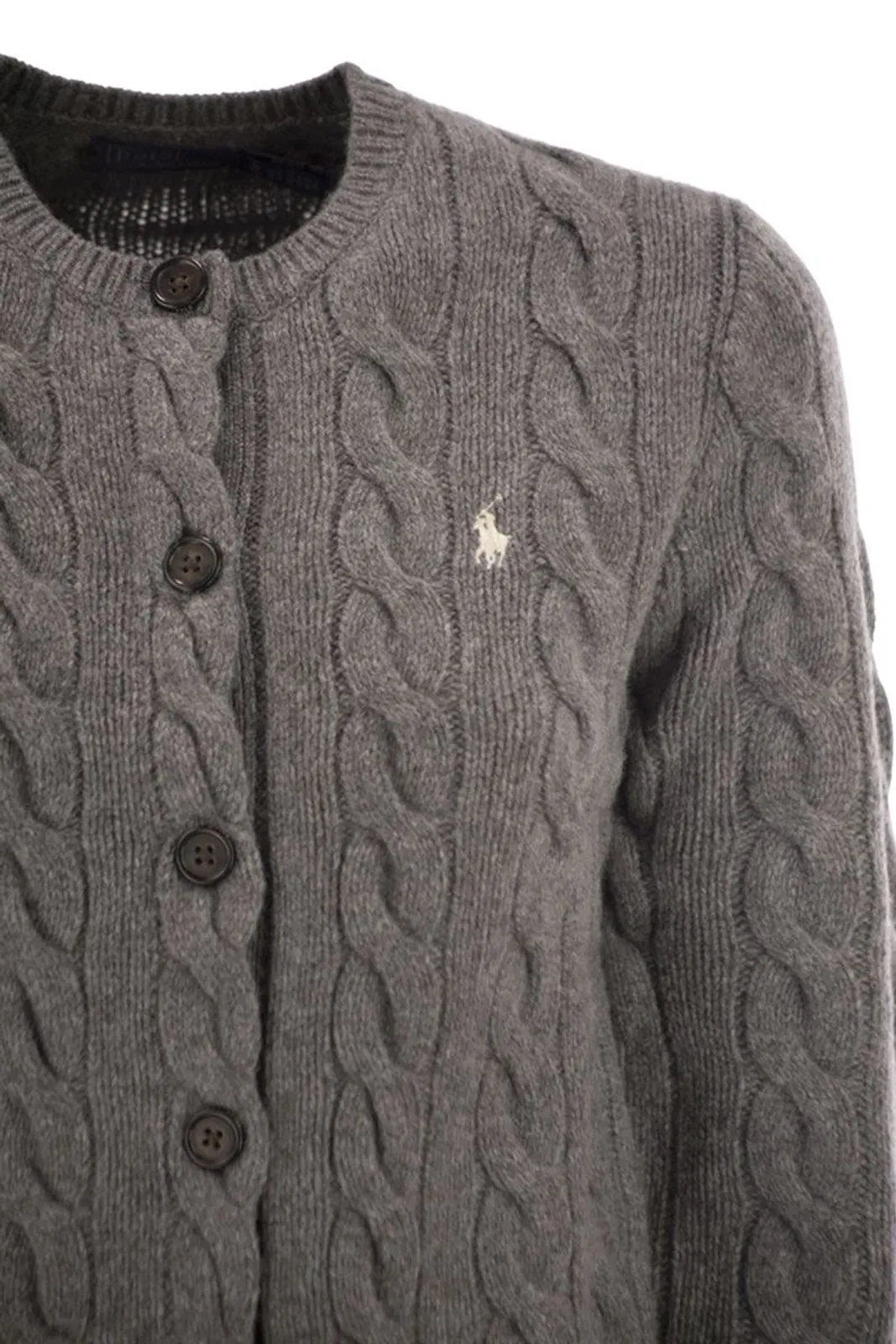 Polo Ralph Lauren Wool And Cashmere Cable Knit Cardigan