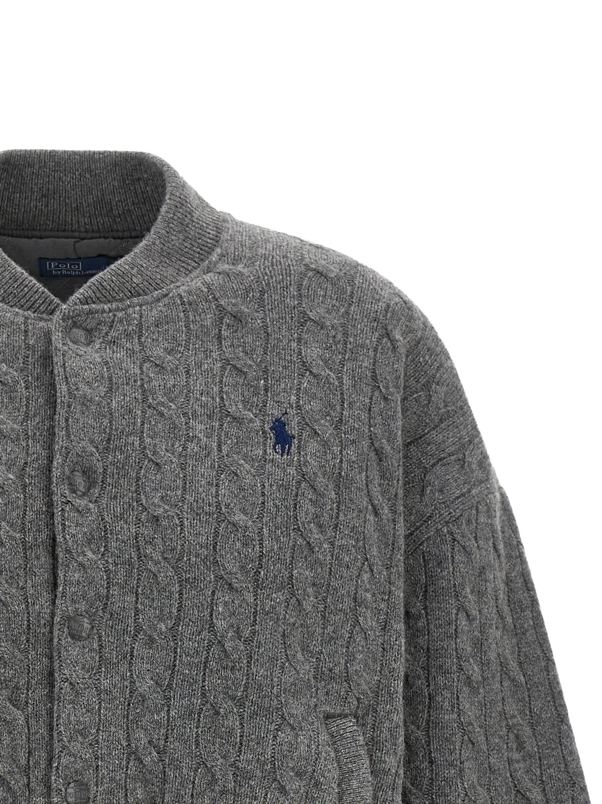 Polo Ralph Lauren Padded Knit Braided Bomber Jacket