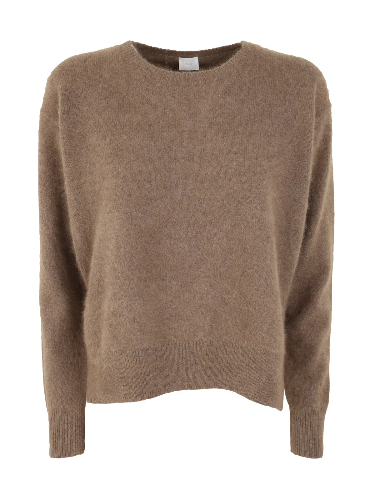 CT Plage Crew Neck Sweater With Side Slits