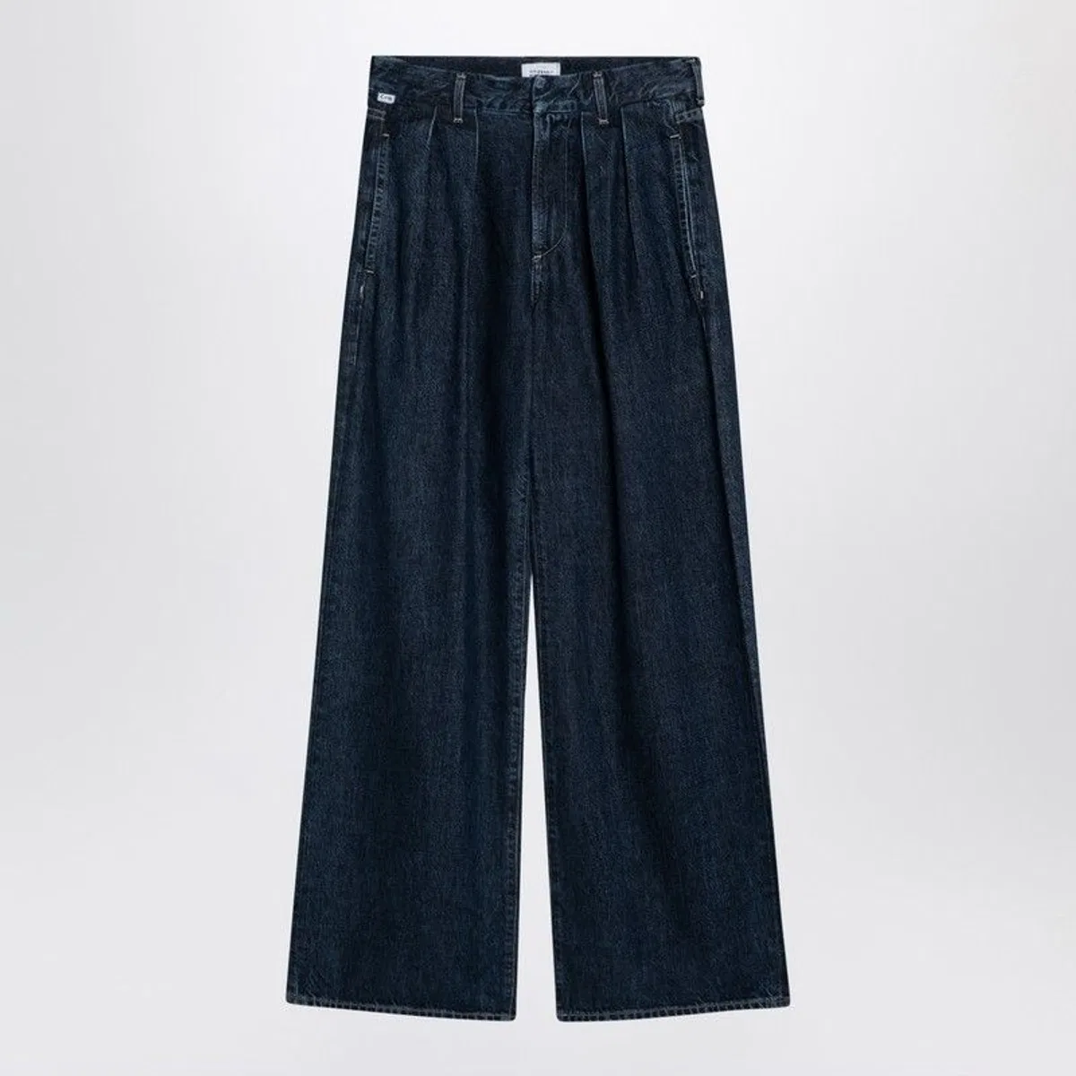 Citizens of humanity Dark Wide Jeans With Pleats