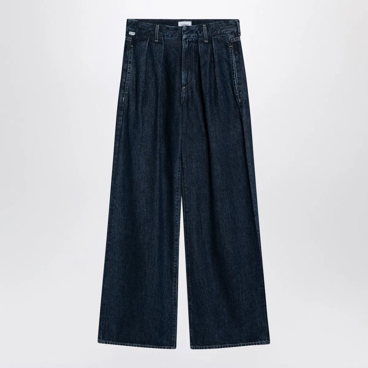 Citizens of humanity Dark Wide Jeans With Pleats