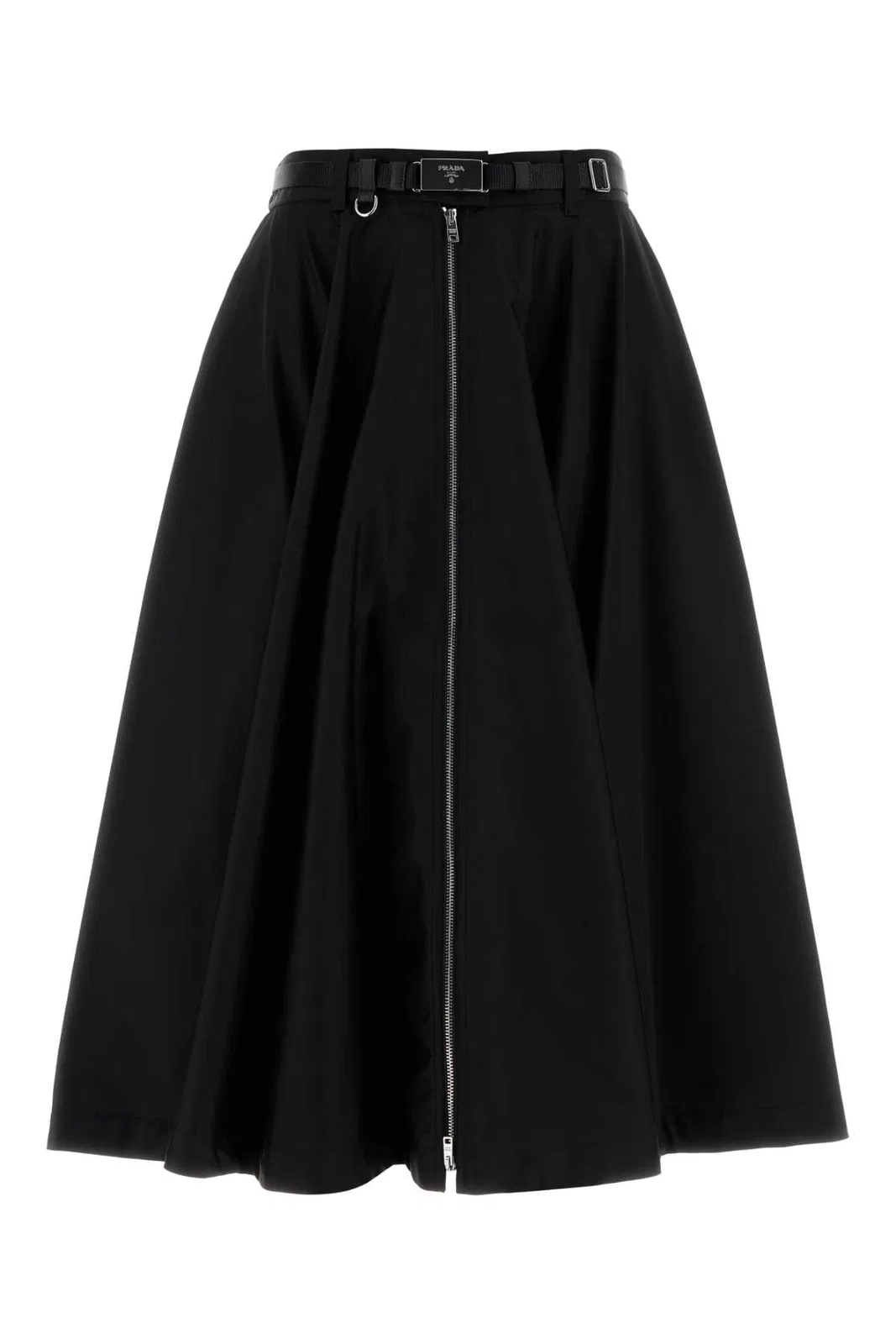 Prada Wide Skirt With Zipper