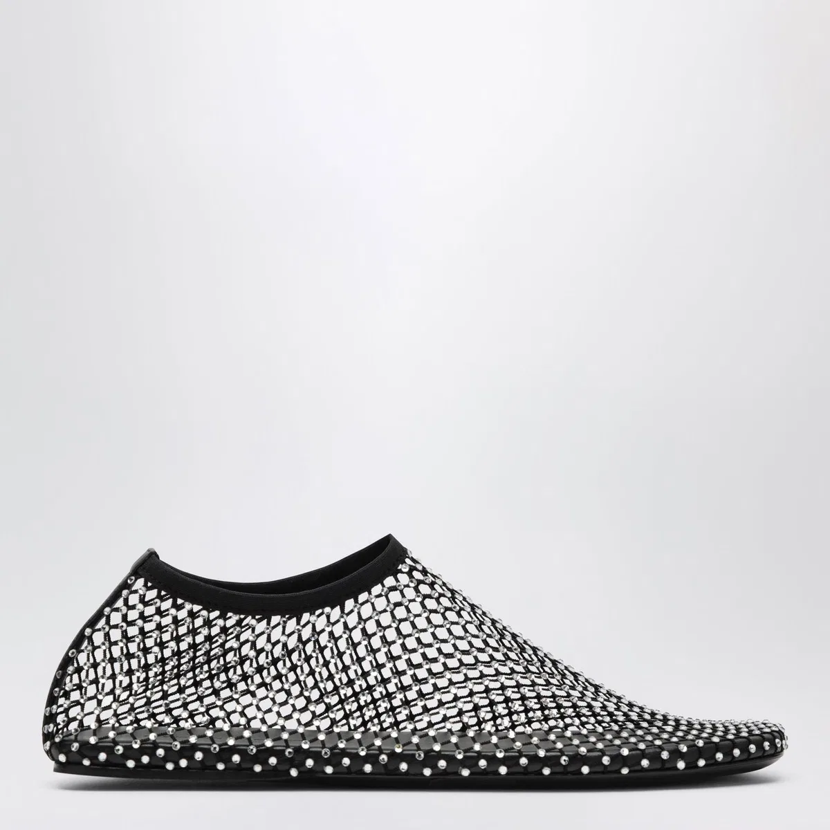Christopher Esber Black Minette Slipon Mesh Ballet Flats W