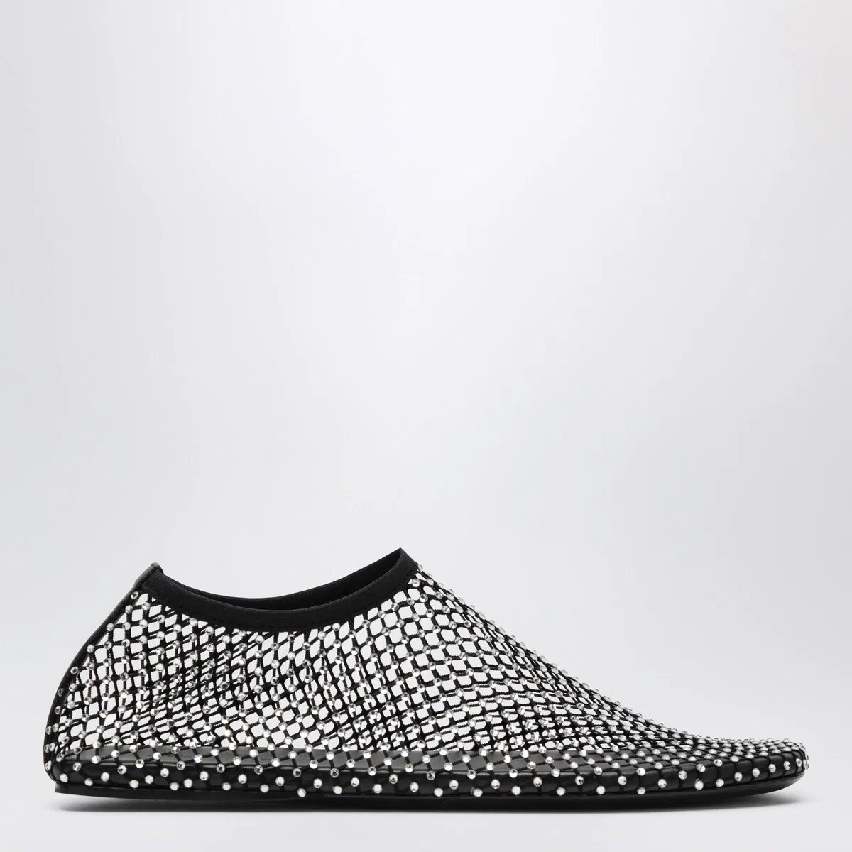 Christopher Esber Black Minette Slip-On Mesh Ballet Flats 